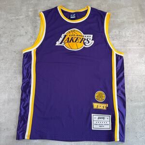 Ultra Game Lakers Jersey stitched logo purple yellow size large